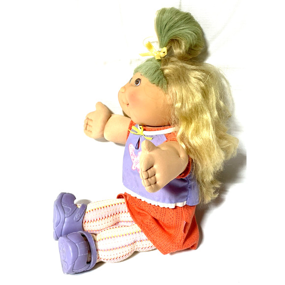 Jakks Pacific Play Along 2004 Cabbage Patch Kids Doll PA-02 Blonde Hair Red Sign - Picture 7 of 11